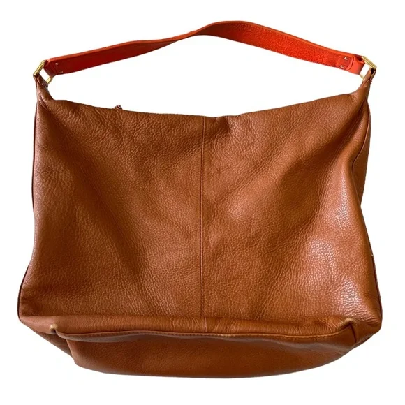 Tory Burch Brown and Orange Hobo Bag - Picture 7 of 8
